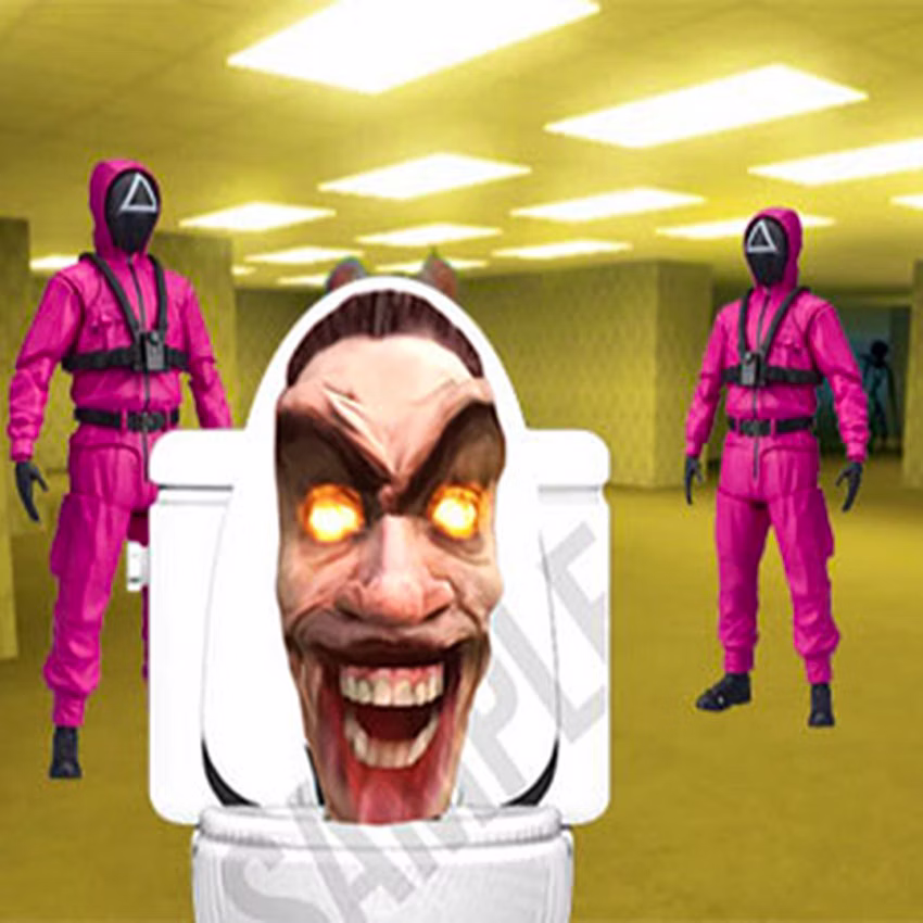 Skibidi Toilet in Squid Game Backrooms game thumbnail